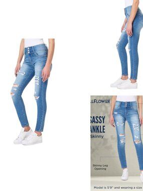 High-Rise Ankle Skinny Jeans Insta Soft Stretch Denim Juniors